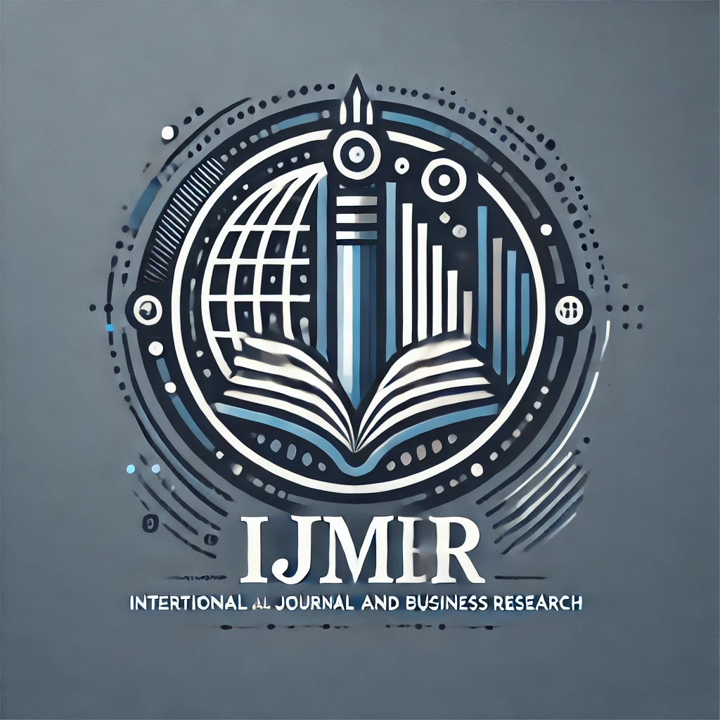 IJMBR logo with an open book, globe, and graphs, symbolizing research and global reach.